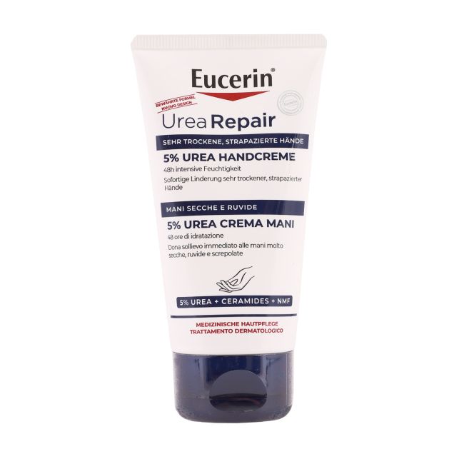 EUCERIN UREA REAPAIR 5% rankų kremas, 75 ml