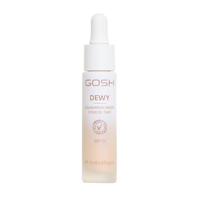 GOSH DEWY DROPS makiažo pagrindo lašeliai, 12 ml