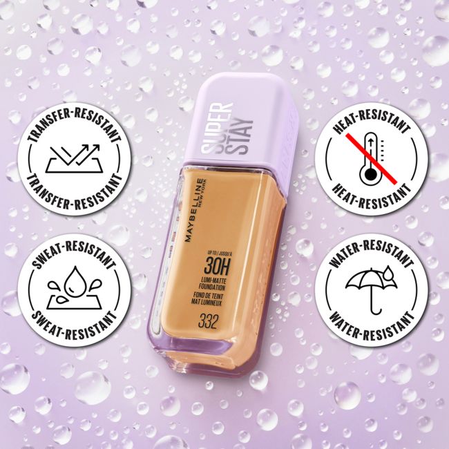 MAYBELLINE SUPER STAY 30H LUMI-MATTE makiažo pagrindas, 35 ml