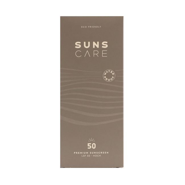 SUNS CARE SPF50 WATERPROOF kūno ir veido apsauginis losjonas nuo saulės, 180 ml
