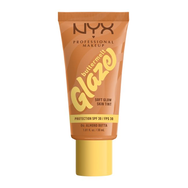 NYX PROFESSIONAL MAKEUP BUTTERMELT GLAZE SOFT SPF 30 makiažo pagrindas, 30 ml