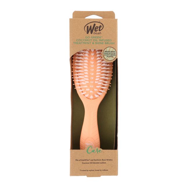 WETBRUSH GO GREEN COCONUT OIL INFUSED TREATMENT & plaukų šepetys