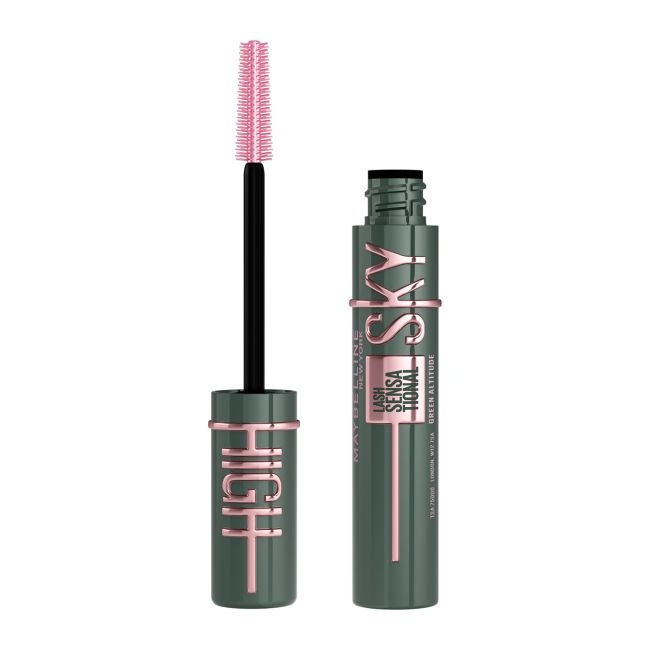 MAYBELLINE LASH SENSATIONAL SKY HIGH GREEN ALTITUDE blakstienų tušas, 10 ml
