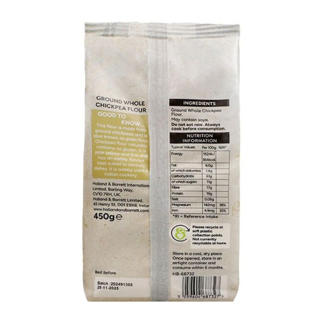 H&B avinžirnių miltai be glitimo, 450 g