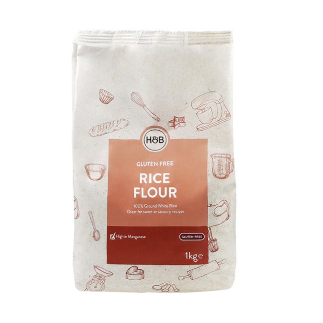 H&B ryžių miltai be glitimo, 1 kg