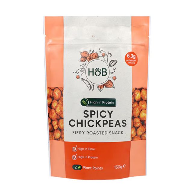 H&B aštrūs skrudinti avinžirniai, 150 g