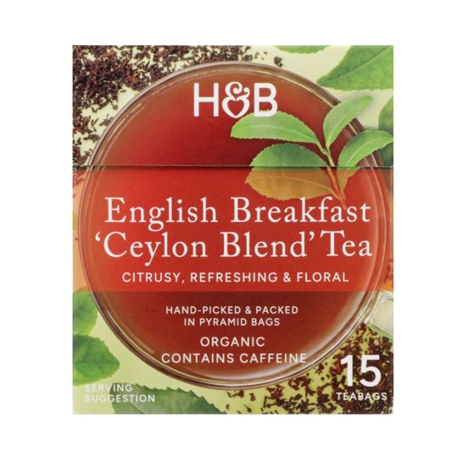 H&B Angliška pusryčių arbata, 15 vnt.