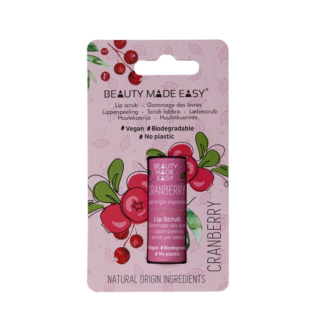 BEAUTY CRANBERRY lūpų šveitiklis, 6 g