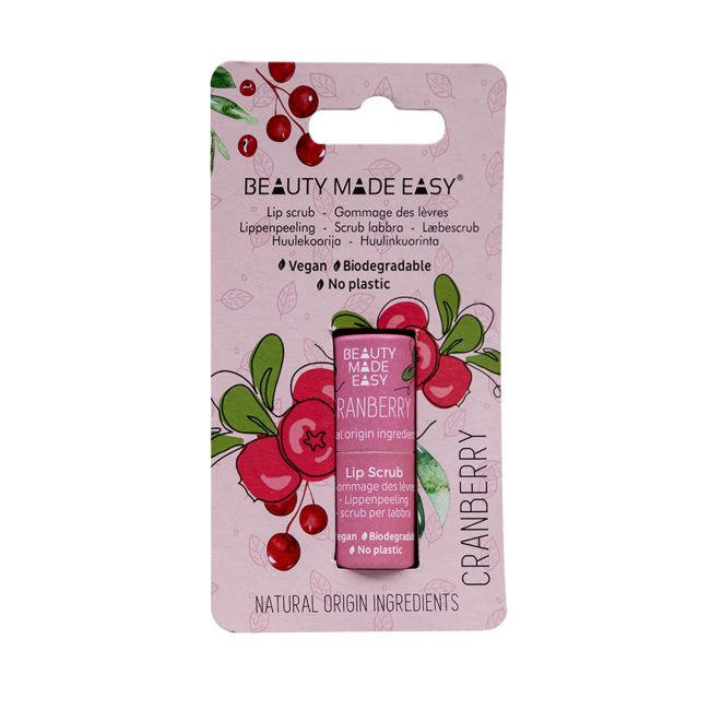 BEAUTY CRANBERRY lūpų šveitiklis, 6 g