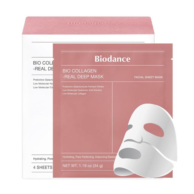 BIODANCE BIO COLLAGEN-REAL DEEP veido kaukės (4 x 34 g)