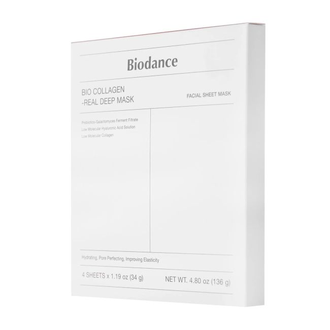 BIODANCE BIO COLLAGEN-REAL DEEP veido kaukės (4 x 34 g)
