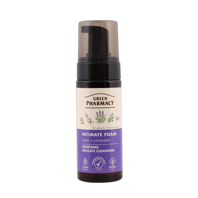 GREEN PHARMACY SOOTHING intymios higienos putos, 150 ml
