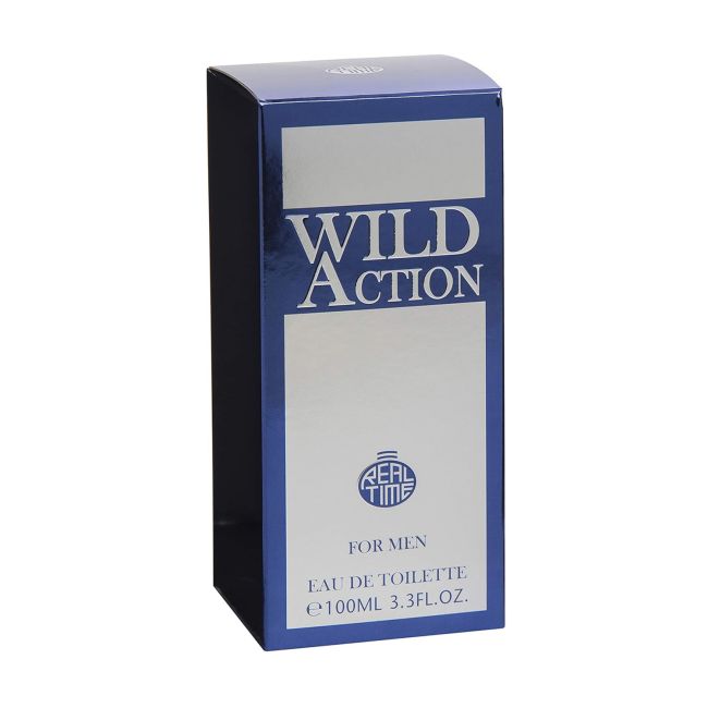 REAL TIME WILD ACTION tualetinis vyrų vanduo, 100 ml