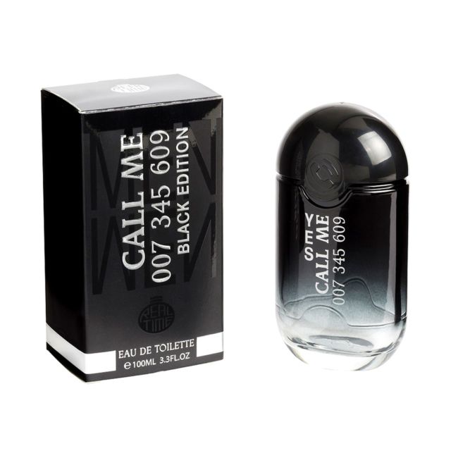 REAL TIME CALL ME BLACK EDITION tualetinis vyrų vanduo, 100 ml