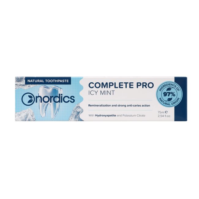 NORDICS COMPLETE PRO ICY MINT dantų pasta, 75 ml