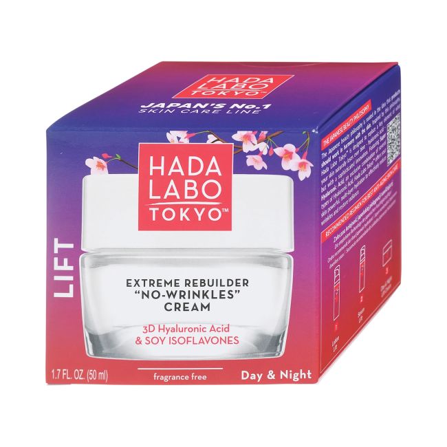 HADA LABO TOKYO LIFT EXTREME REBUILDER NO-WRINKLES dieninis ir naktinis veido kremas, 150 ml