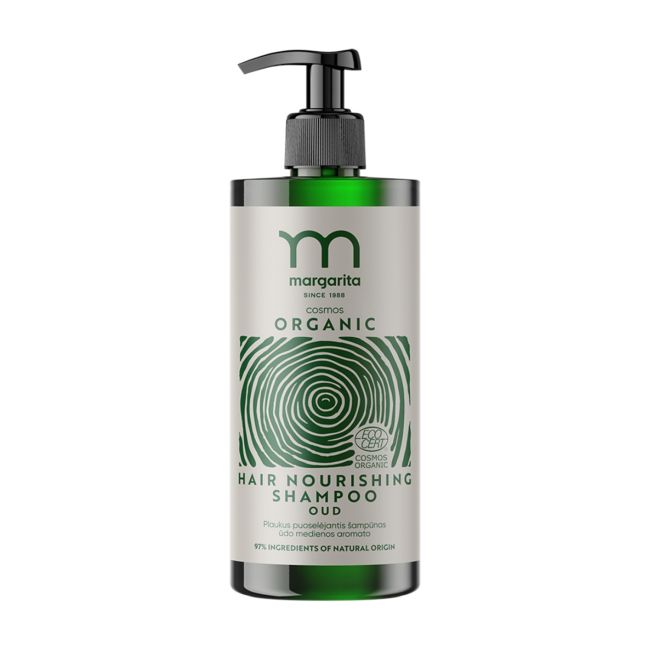 MARGARITA COSMOS ORGANIC NOURISHING OUD plaukų šampūnas, 400 ml