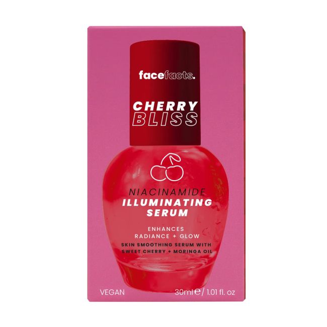FACE FACTS CHERRY BLISS NIACINAMIDE ILLUMINATING veido serumas, 30 ml