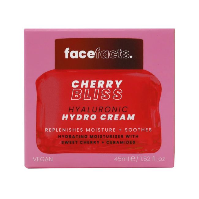 FACE FACTS CHERRY BLISS HYALURONIC HYDRO veido kremas, 45 ml