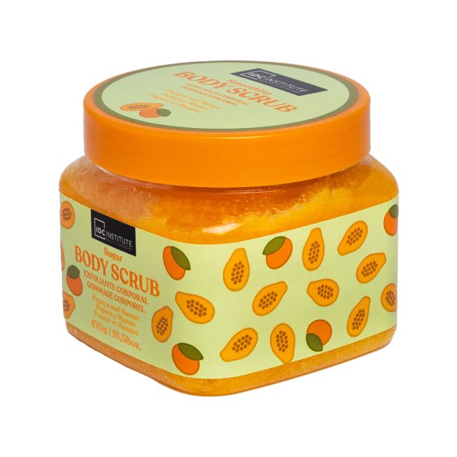 IDC INSTITUTE PAPAYA & MANGO kūno šveitiklis, 470 g
