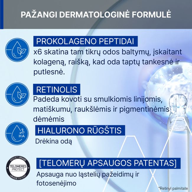 URIAGE EAU THERMALE AGE ABSOLU COLLAGEN BOOSTER veido serumas, 30 ml