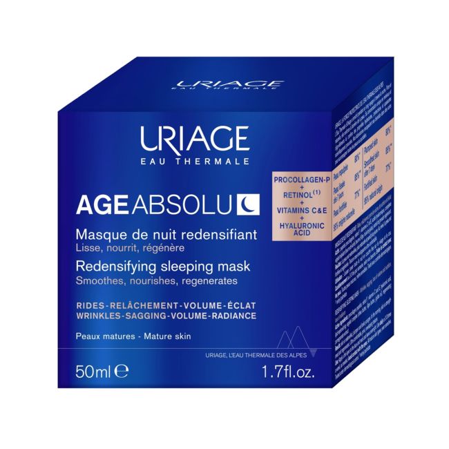 URIAGE EAU THERMALE AGE ABSOLU naktinė veido kaukė, 50 ml