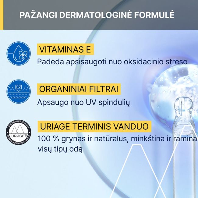 URIAGE EAU THERMALE BARIESUN SPF30 veido ir kūno dulksna, 200 ml