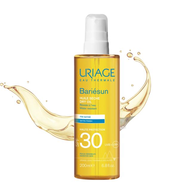 URIAGE EAU THERMALE BARIESUN SPF30 apsauginis sausasis aliejinis kūno purškiklis, 200 ml