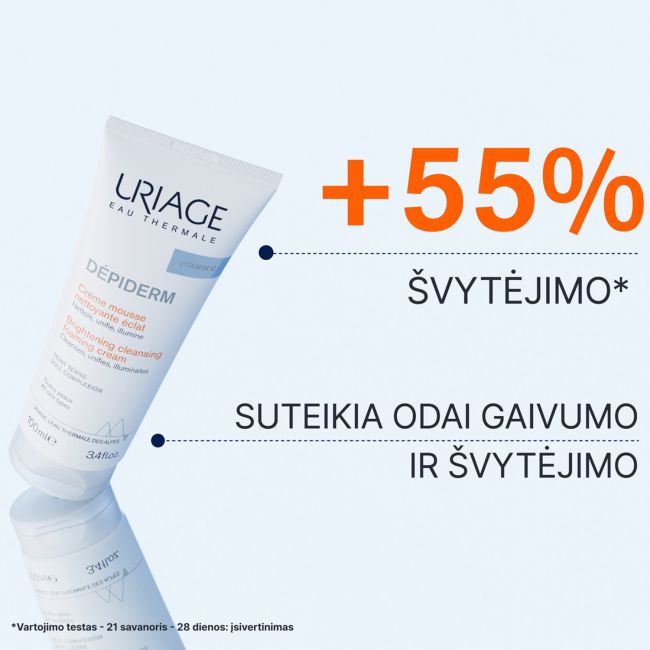 URIAGE EAU THERMALE DEPIDERM veido prausimosi putos, 100 ml