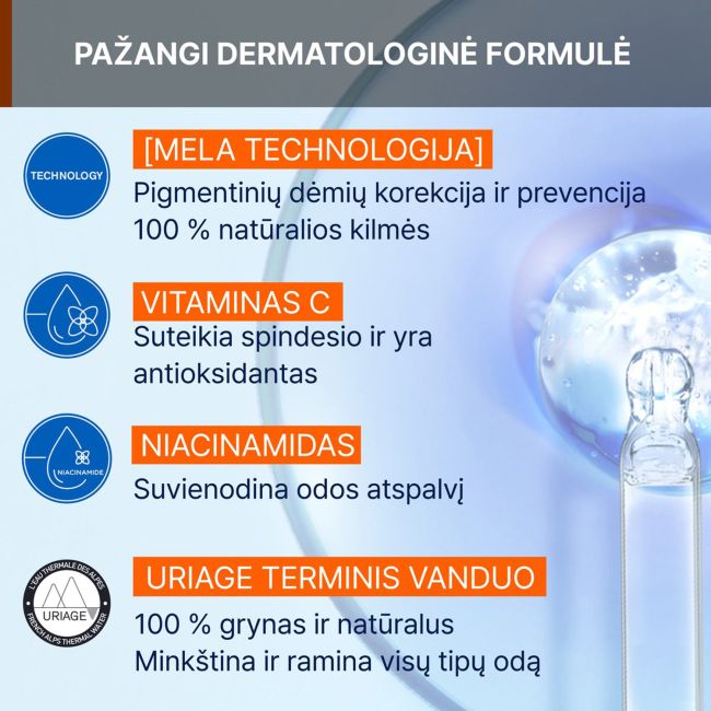 URIAGE EAU THERMALE DEPIDERM veido prausimosi putos, 100 ml