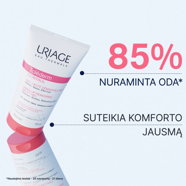 URIAGE EAU THERMALE TOLEDERM CONTROL želė makiažui šalinti, 150 ml