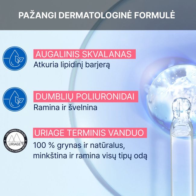URIAGE EAU THERMALE TOLEDERM CONTROL želė makiažui šalinti, 150 ml