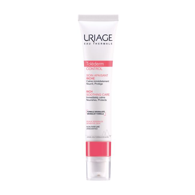 URIAGE EAU THERMALE TOLEDERM CONTROL RICH SOOTHING CARE veido kremas, 40 ml