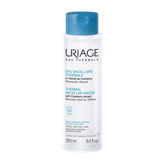 URIAGE EAU THERMALE valomasis micelinis vanduo normaliai, sausai odai prižiūrėti, 250 ml