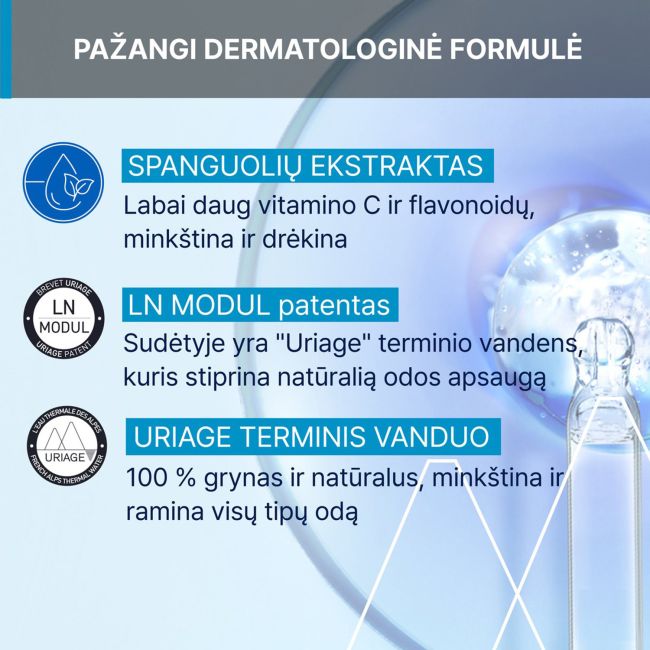 URIAGE EAU THERMALE valomasis micelinis vanduo normaliai, sausai odai prižiūrėti, 250 ml