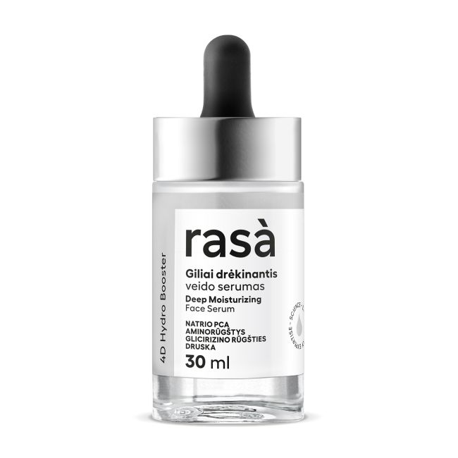 RASA 4D HYDRO BOOSTER giliai drėkinantis veido serumas, 30 ml
