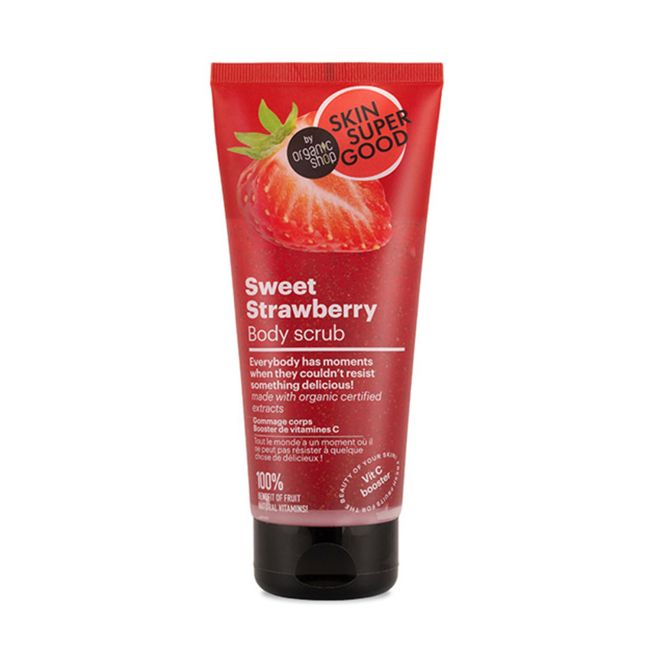 SKIN SUPER GOOD SWEET STRAWBERRY kūno šveitiklis, 200 ml