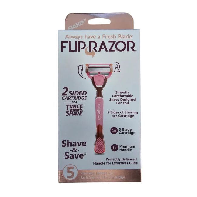 FLIP RAZOR 5 PRECISION BLADES ON moterų skustuvas