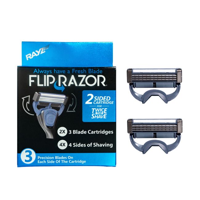 FLIP RAZOR 3 PRECISION BLADES ON keičiamosios vyrų skustuvo galvutės (2 vnt.)