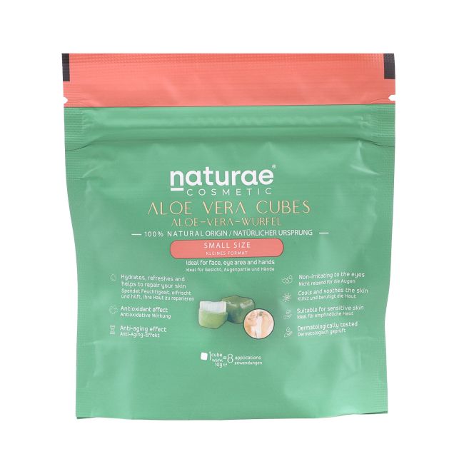 NATURAE COSMETIC ALOE VERA CUBES alavijo kubelis kūno odai prižiūrėti, 10 g