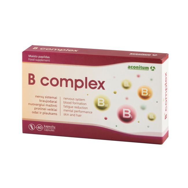 ACONITUM B COMPLEX, 40 kapsulių