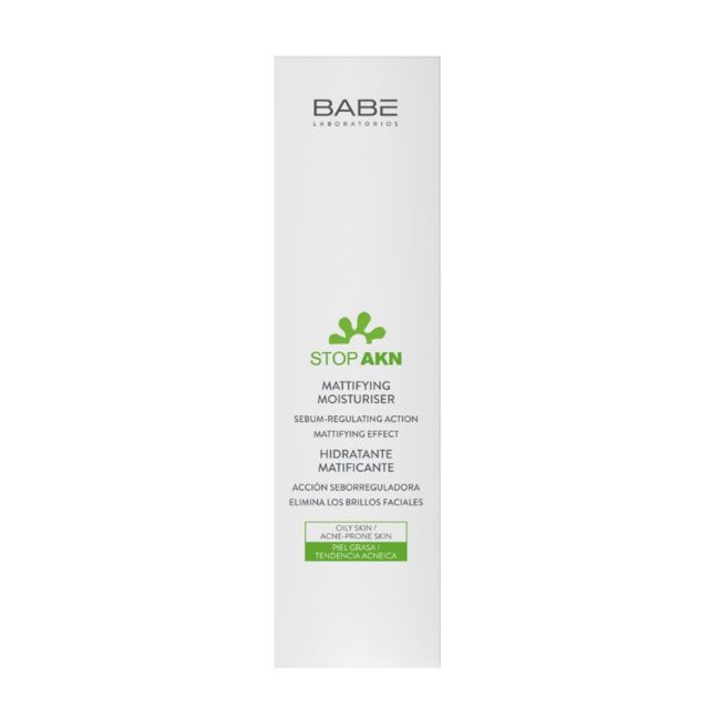 BABE STOP AKN MATTIFYING veido ir kaklo drėkiklis, 50 ml