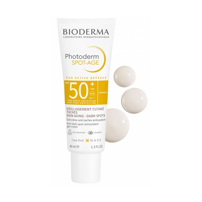 BIODERMA PHOTODERM SPOT-AGE SPF50+ apsauginis veido kremas nuo saulės, 40 ml