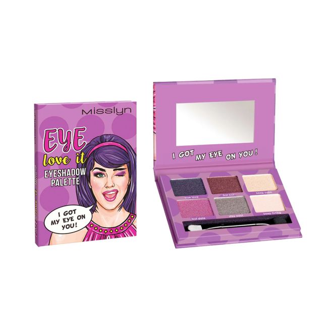 MISSLYN EYE LOVE IT akių vokų šešėlių paletė