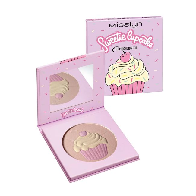 MISSLYN SWEETIE CUPCAKE TRIO švytėjimo suteikiančios pudros, 8 g