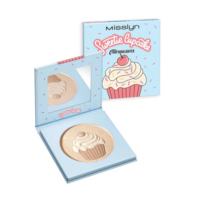MISSLYN SWEETIE CUPCAKE TRIO švytėjimo suteikiančios pudros, 8 g