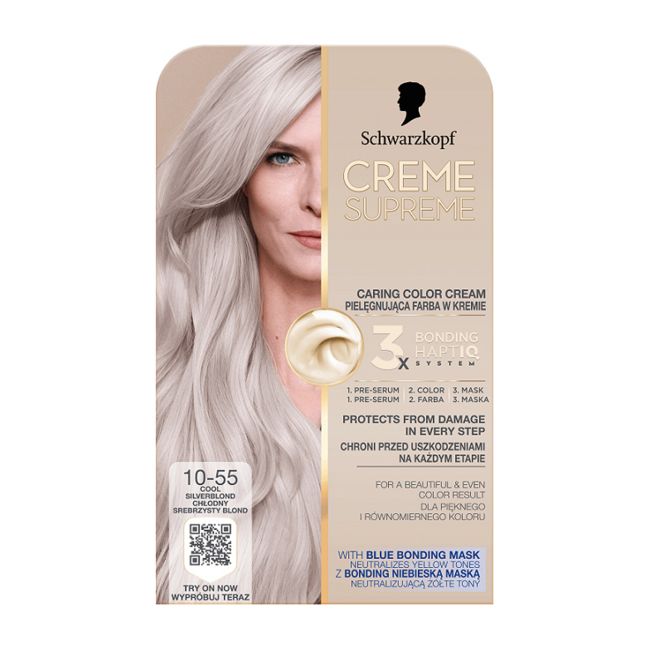 SCHWARZKOPF CREME SUPREME BONDING plaukų dažai, 162 ml + 20 g