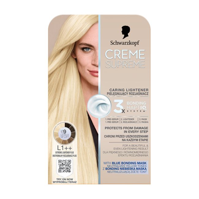 SCHWARZKOPF CREME SUPREME BONDING plaukų dažai, 162 ml + 20 g