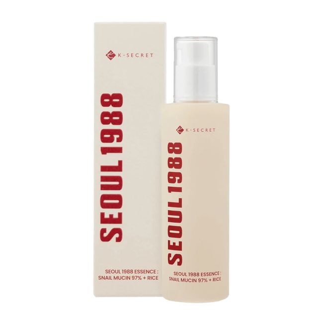 K - SECRET SEOUL 1988 SNAIL MUCIN 97% + RICE veido esencija, 100 ml