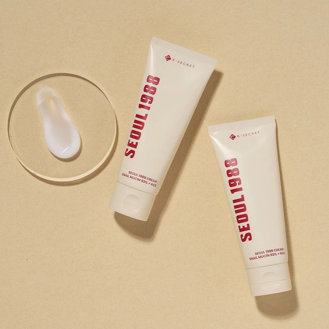 K - SECRET SEOUL 1988 SNAIL MUCIN 93% + RICE veido kremas, 100 ml